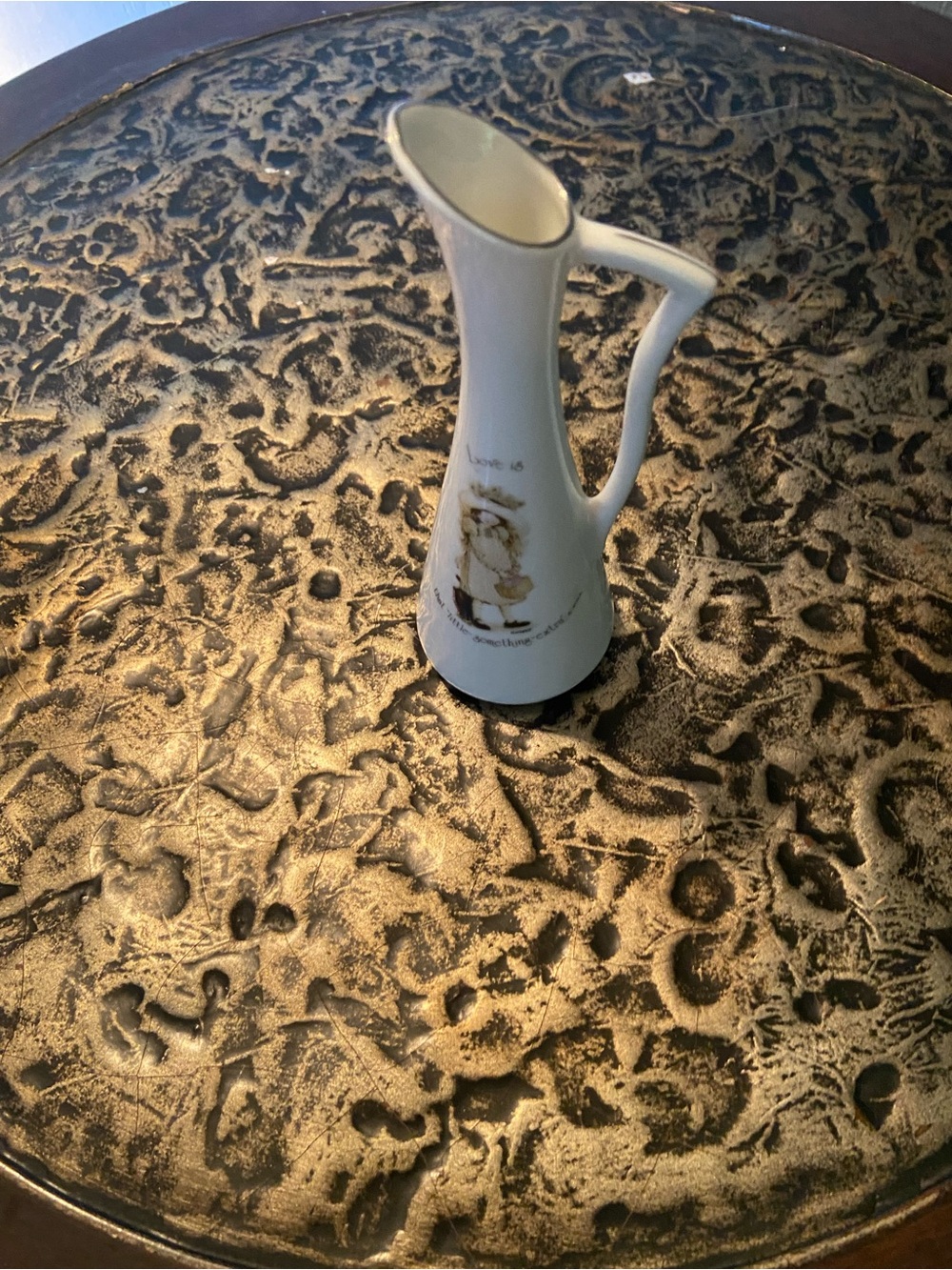 Holly hobbie White Ceramic Decorative Pitcher - Home Art